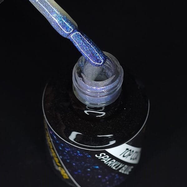 Sparkly Blue Top Coat - Image 2